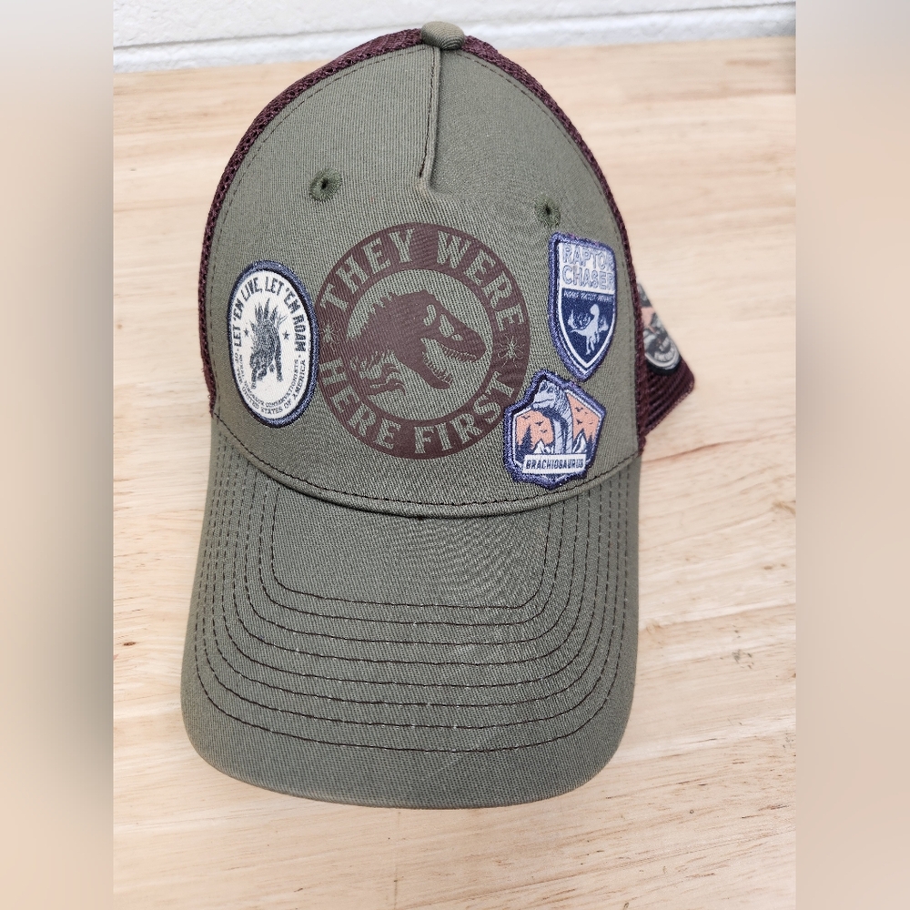 Universal Studios Jurassic World They Were Here First Adult Trucker Snapback Hat